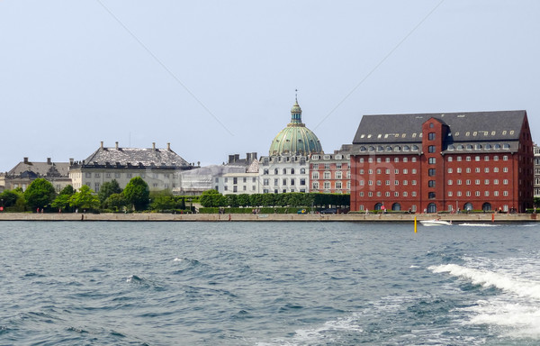 Stock photo: waterside scenery in Copenhagen