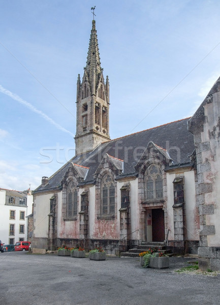 church at Pont-Aven in Brittany Stock photo © prill