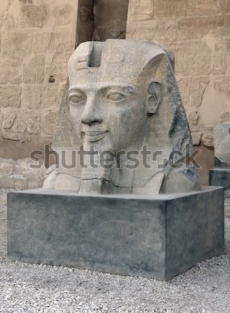 Rzeźba luxor świątyni Egipt głowie starożytnych Zdjęcia stock © prill