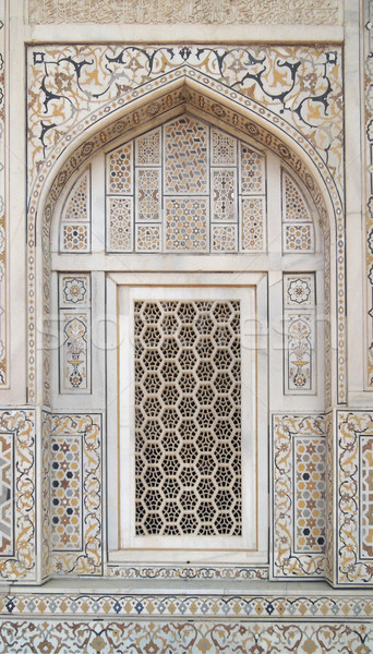 Jali window in Agra Stock photo © prill