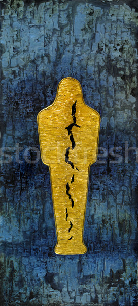 Altın resim boyalı bana soyut büyük Stok fotoğraf © prill