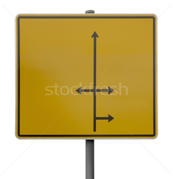yellow direction sign Stock photo © prill