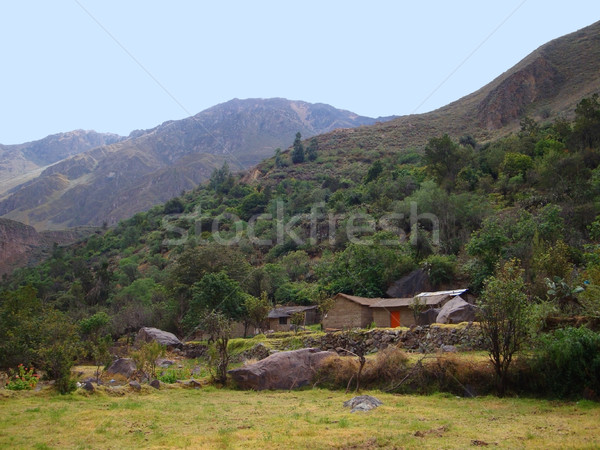 huts at Colca Canyon Stock photo © prill