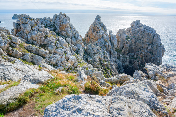 Dekoracje około krajobraz morza rock Zdjęcia stock © prill