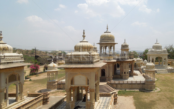 Gaitore Cenotaphs in Jaipur Stock photo © prill