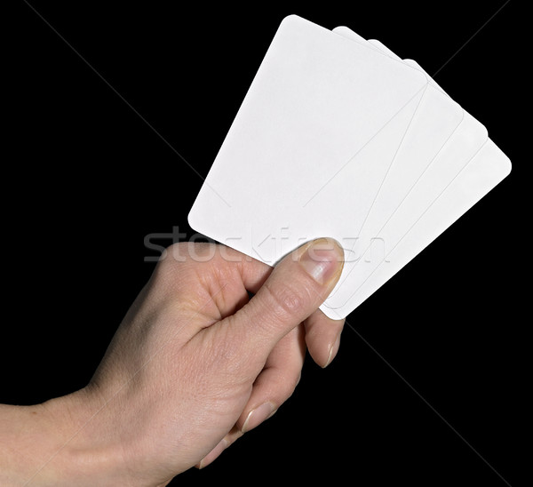 hand and spread cards Stock photo © prill