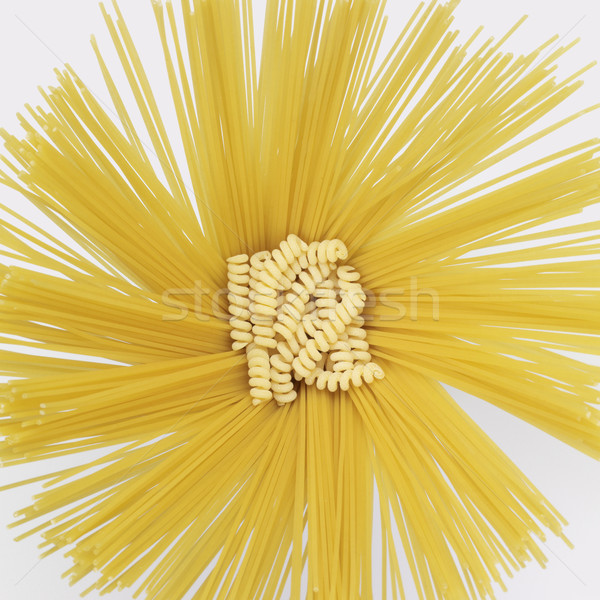 radial spaghetti and fusilli Stock photo © prill