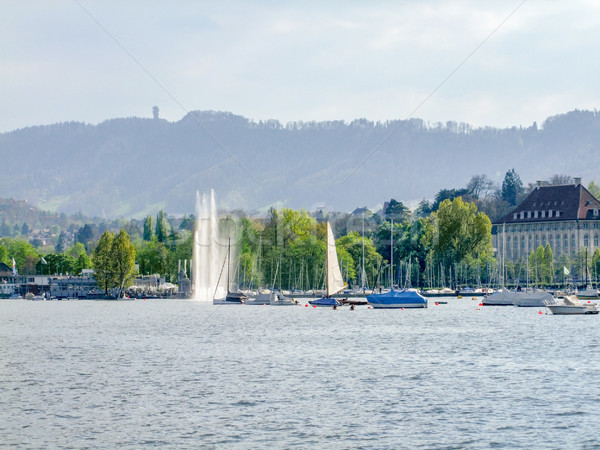 Körül tó Zürich díszlet Svájc víz Stock fotó © prill