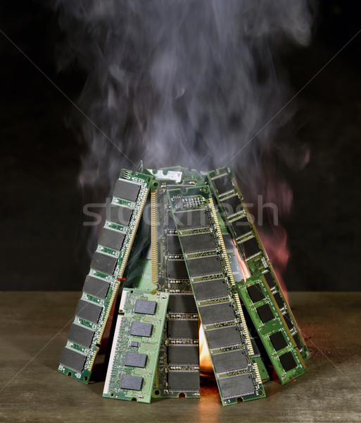 burning RAM Stock photo © prill