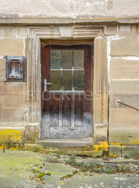 Stock photo: old farmhouse door