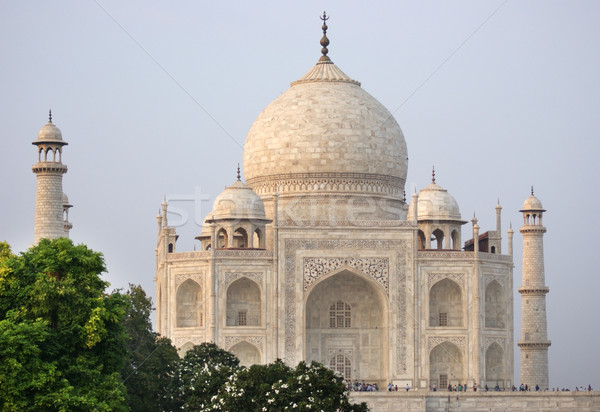 Taj Mahal mausolée Inde temps mur [[stock_photo]] © prill