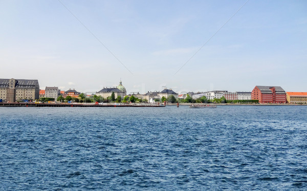 Paisaje Copenhague ciudad Dinamarca agua verano Foto stock © prill