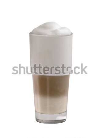 glass of latte macchiato Stock photo © prill