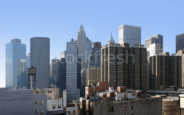 New York skyline in sunny ambiance Stock photo © prill