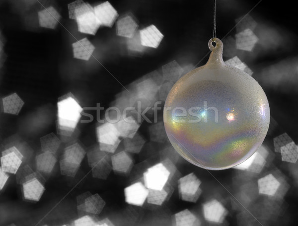 iridescent Christmas bauble Stock photo © prill