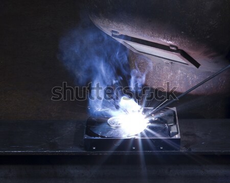 welding scenery Stock photo © prill