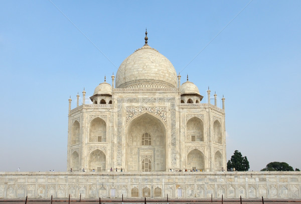 Taj Mahal mausolée Inde temps mur [[stock_photo]] © prill