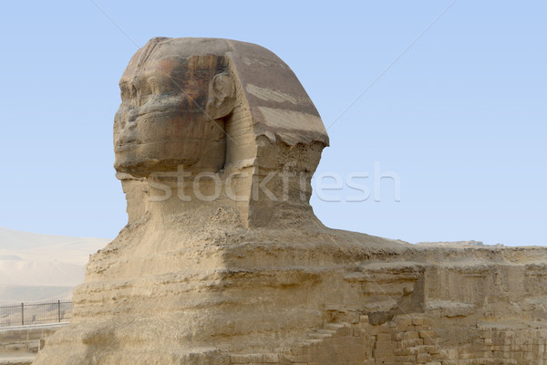 Giza krajobraz sztuki posąg piramidy rzeźba Zdjęcia stock © prill