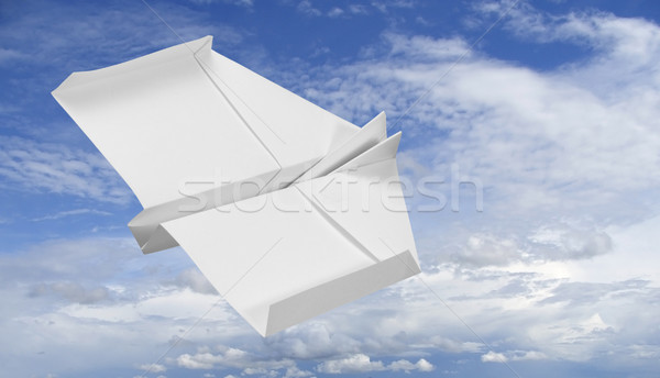 Battenti carta piano bianco cielo aereo Foto d'archivio © prill