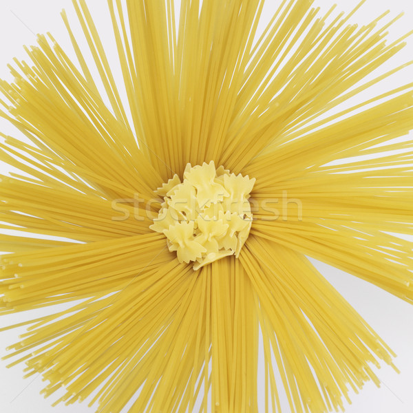 radial spaghetti and farfalle Stock photo © prill