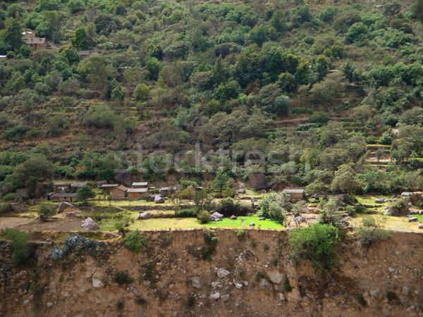 settlement at Colca Canyon Stock photo © prill