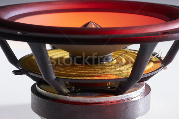 Farbenreich beleuchtet Lautsprecher Detail Metall Lautsprecher Stock foto © prill