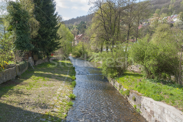 river Sinn in Bad Brueckenau Stock photo © prill