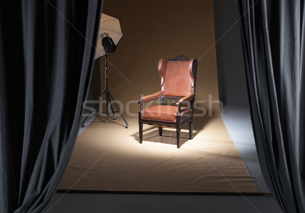 Stock photo: chair in a photostudio