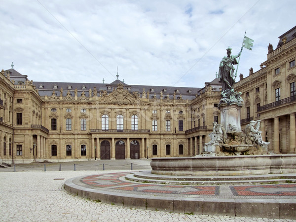 Residenz Gebäude Stadt Stein Dach Kultur Stock foto © prill