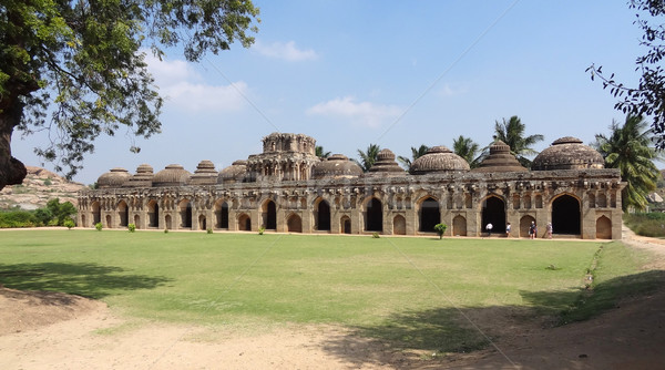 Elephant stables at Vijayanagara Stock photo © prill