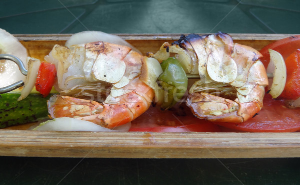 shrimps dish Stock photo © prill