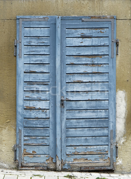 rundown blue door Stock photo © prill