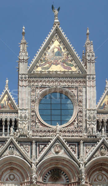 Katedrális díszlet körül épület ablak nyár Stock fotó © prill