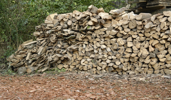 stacked wood Stock photo © prill