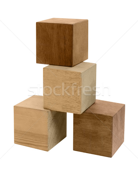 wooden cubes Stock photo © prill