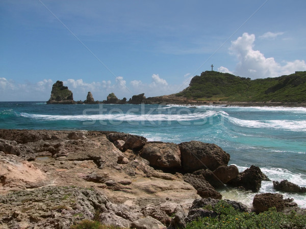 Dekoracje idylliczny Karaibów wyspa morza Zdjęcia stock © prill