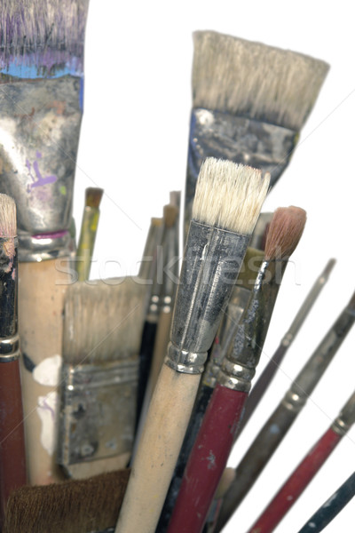 lots of used brushes Stock photo © prill