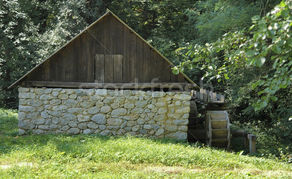 Víz malom Romania történelmi fából készült fa Stock fotó © prill