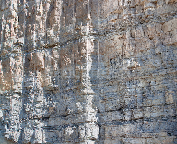 Stock photo: layered rock face