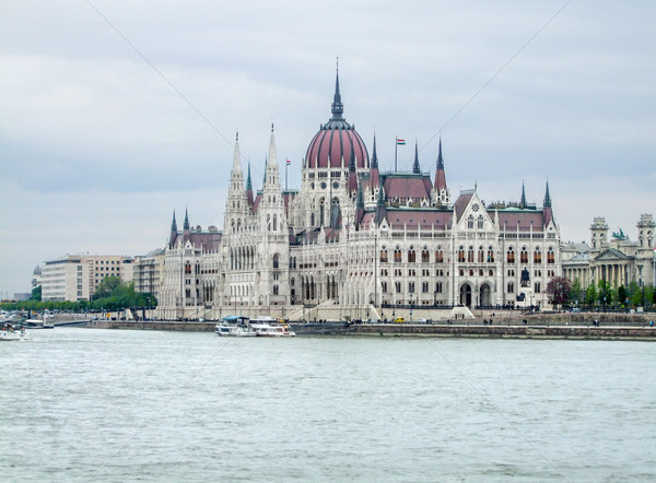 Stockfoto: Hongaars · parlement · gebouw · landschap · rond · Boedapest