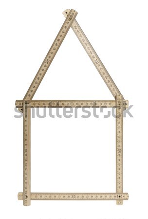 yard stick house Stock photo © prill