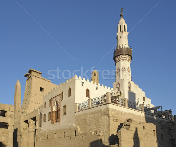 Moschee luxor templu Egipt vechi Imagine de stoc © prill