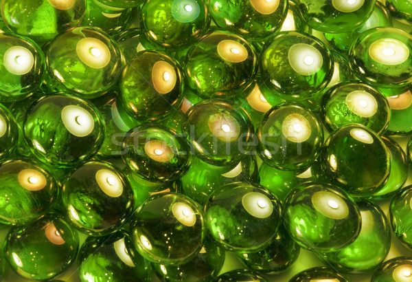 玻璃 珠 全畫幅 抽象 圖片 綠色 商業照片 © prill