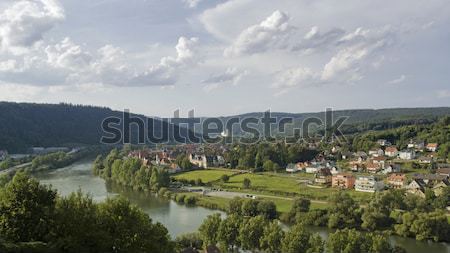 aerial view around Wertheim Stock photo © prill