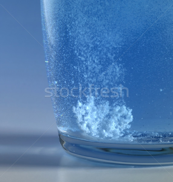 шипучий таблетка стекла воды студию Сток-фото © prill