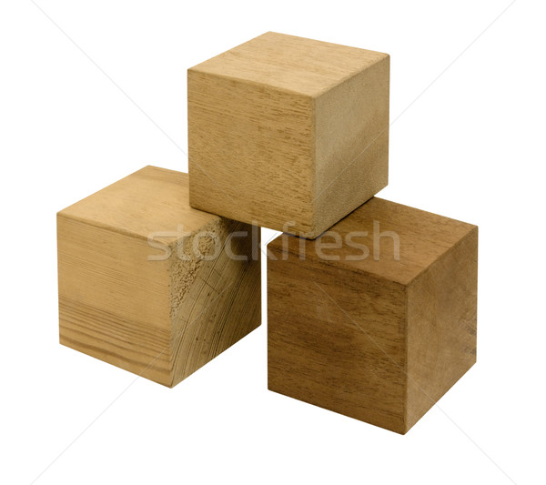 wooden cubes Stock photo © prill