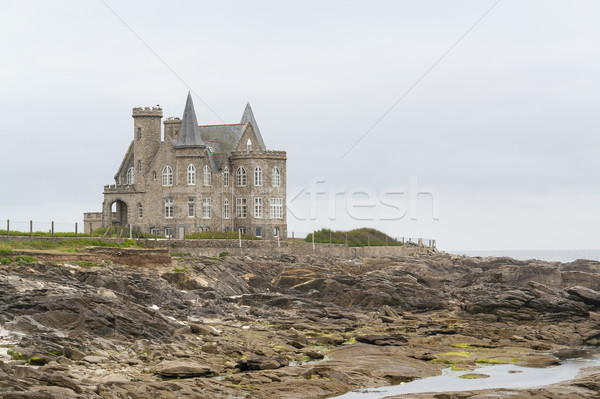 Turpault castle in Brittany Stock photo © prill