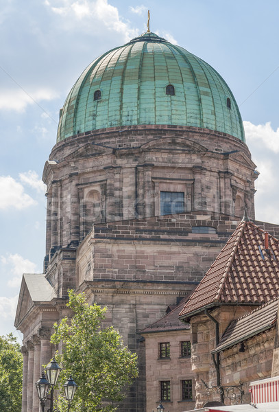 Gebäude Stadt Sommer städtischen Turm Stock foto © prill