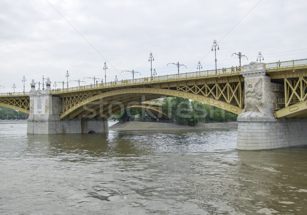 Puente Budapest río danubio Hungría ciudad Foto stock © prill