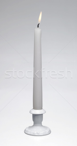 white burning candle Stock photo © prill